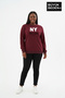 Women's Plus Size Ny New York Printed Crew Neck Slim Sweatshirt Spr26Bswk956-15