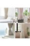 4-Piece Curtain Tie Metal Clips, Adjustable Spring Rope Drapery Holdbacks Silver - 7