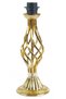 Gold Embroidered Velvet Covered French Laced Headboard with Gold Twisted Legs Classic Vintage Lampshade - 8