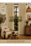 1240 Beige Color 1/3 Close Pleat Island Background Curtain