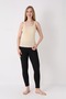 100% Cotton Women's Skin Color Thick Strap Tank Top - 6