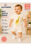 Kızerkek Cotton Uni Soft Short Sleeve Summer Baby Set 0-6 Months 4- Years Ecru