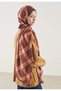 Plaid Pattern Hemp Shawl Tile - 4