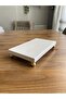 Footed Marble Presentation Tray and Oil Dish Base – 25X15 cm Rectangular Marble Tray - 8