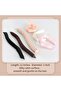 Satin Covered Overnight Hair Curlers,Rods for Heatless Sleep-in Curls,6 Pcs