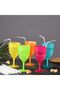 200-Pack Clear Disposable Plastic Flexible Straws, 7.75 Inch Bendy Drinking Straws - 4