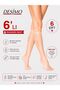 6-Piece Matte 15 Denier Light Skin Color Knee-high Women's Socks