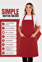 Simple kitchen apron with adjustable strap