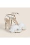 Diva Tüylü Stiletto Beyaz - 4