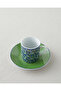 Mira Porcelain 4 Piece Coffee Cup Set for 2 People 80 ml Green - 3
