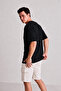 Men's Black Oversize Crew Neck 100% Cotton Plain Basic Summer T-shirt - 3