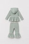 Hand-Knitted Detailed Top and Bottom 2-Piece Baby Set - 2