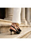 Dalida Patent Leather Short Heeled Shoes with Lace Detail - 3