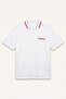Boxy Fit Turkey Embroidered Short Sleeve Polo White T-Shirt I2025Ax26Sm - 8