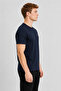 Men's Navy Blue Standard Cut 100% Cotton T-Shirt - 3