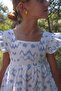 Girl's Dress with Patterned Back and Zipper Detail, Ages 8-12, White - 4