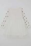 Girl's Long Sleeve Dress with Bow Pattern and Appliqué Detail, Ages 2-6, Ecru - 5