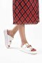 White skin buckle slipper tr17my01b