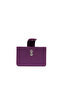 Purple Leather Unisex Card Holder - 5