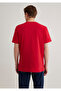 Logo Printed Red T-Shirt Slim Fit / Slim Fit 065781 -34535 - 5