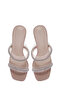Women's Beige Stone Transparent Block Heel Pcs Slipper 26Sfe4500Pv - 5