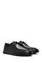 Black Leather Men's Casual Shoes - Lace-up, 24WFD 654118 - 3