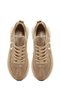 Women's Beige Lace-Up Thick Sole Sports Shoes, Suede Genuine Leather Sneaker 25Afd221110 - 7