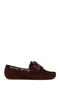 Women's Brown Suede Leather Loafer 26Pfd151110