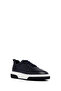 Men's Navy Blue Lace-Up Thick Soled Genuine Leather Sneaker, Winter Sports Shoes 25Wfd6408Ft - 6