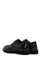 Men's Navy Blue Lace-Up Thick Soled Leather Casual Shoes 25Wfd695218 - 5