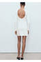 Knitwear Dress with Open Back - 4