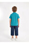 Boys' Summer Cotton 3-Piece Set Short Sleeve Shirt T-Shirt Jean Shorts Combination - 2
