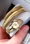 Snake Watch Model - Women's Wrist Watch, Waterproof Gold Color Steel Band - Bracelet Gift Dkby2046C2 - 3