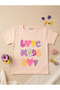 Girl's T-Shirt Love Mooe Day Printed - 2