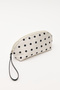 Bag 2630 - Mini Beige Polka Dot Women's Bag with Wrist Strap - 2