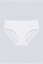 Women's Triple Cotton and Lace Hipster Panties 4377 Cobalt Blue-Light Blue-White Color - 2