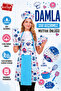 Damla Set of 5 Liquid Proof Waterproof Kitchen Apron Set (Hat, Gloves, Pot Holder)
