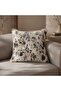 Verona Abstract Down Alternative Filled Cushion 60x60cm-driftwood