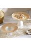 Liya Glass Footed Bowl Dia24x13cm -white & Beige - 3