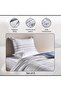 Liana 3-piece Chenile Stripe King Comforter Set 240x260cm - Sky Blue - 6