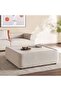 Dragonihide Ottoman- Beige - 2