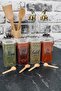 Set of 4 300 ml Vacuum Bamboo Spoon Transparent Label Mica Spice Jar Storage Container - 3