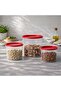 Fresco 3-piece Food Container -clear & Red - 2