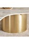 Sparonite Coffee Table Large - White & Gold - 4