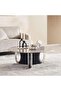 Walton Coffee Table Marble - Silver Black