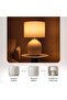 Horace E27 Ceramic Table Lamp 45x71cm - White - 6