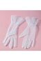 Laced Tulle Polka Dot Transparent Party Costume Henna Wedding & Bridal Gloves WHITE - 3