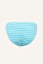 Regular Fit Wrinkled Textured Turquoise Bikini Bottom G4009Ax26Sm - 7