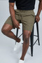 Men's Raw Linen Relaxed Fit Elastic Waist Linen Shorts K4003Kş - 3