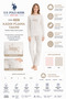 Us Polo Assn. 17122 Star Patterned Long Sleeve Round Neck Pajama Set